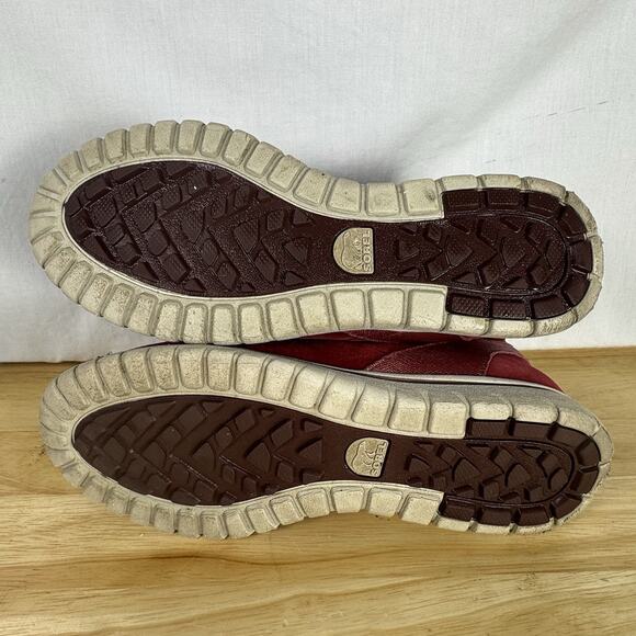 Ladies Sorel Cozy Short Waterproof Booties 40.5/9.5 Red Suede Pull On Boots - Picture 6 of 8